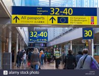 airport-passengers-eu-signs-airside-on-concourse-to-border-control-CXHYFC.jpg