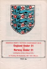 England U21 v Norway Sept 1977.jpg