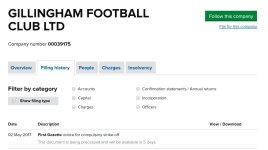 Gillingham struck off companies house.JPG