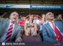 katrien-meire-charlton-athletic-football-club-ceo-with-keith-peacock-F110EF.jpg