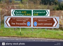 roadsign-on-the-a85-in-scotland-perth-to-crianlarich-road-showing-CR5JPW.jpg